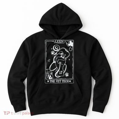 The Vet Tech Tarot Card Funny Veterinary Tech Hoodie