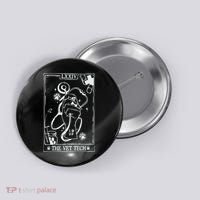 The Vet Tech Tarot Card Funny Veterinary Tech Button thumb 0