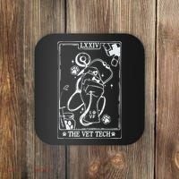 The Vet Tech Tarot Card Funny Veterinary Tech Coaster thumb 0