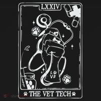 The Vet Tech Tarot Card Funny Veterinary Tech Women's Hoodie thumb 2