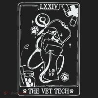The Vet Tech Tarot Card Funny Veterinary Tech Tumbler thumb 3