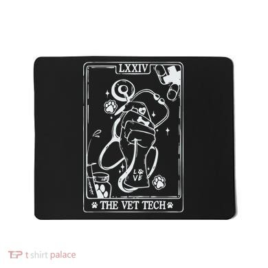 The Vet Tech Tarot Card Funny Veterinary Tech Mousepad
