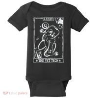 The Vet Tech Tarot Card Funny Veterinary Tech Baby Bodysuit thumb 0