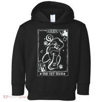 The Vet Tech Tarot Card Funny Veterinary Tech Toddler Hoodie thumb 0