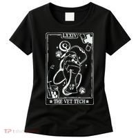 The Vet Tech Tarot Card Funny Veterinary Tech Women's T-Shirt thumb 0