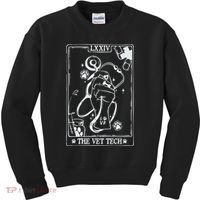 The Vet Tech Tarot Card Funny Veterinary Tech Kids Sweatshirt thumb 0