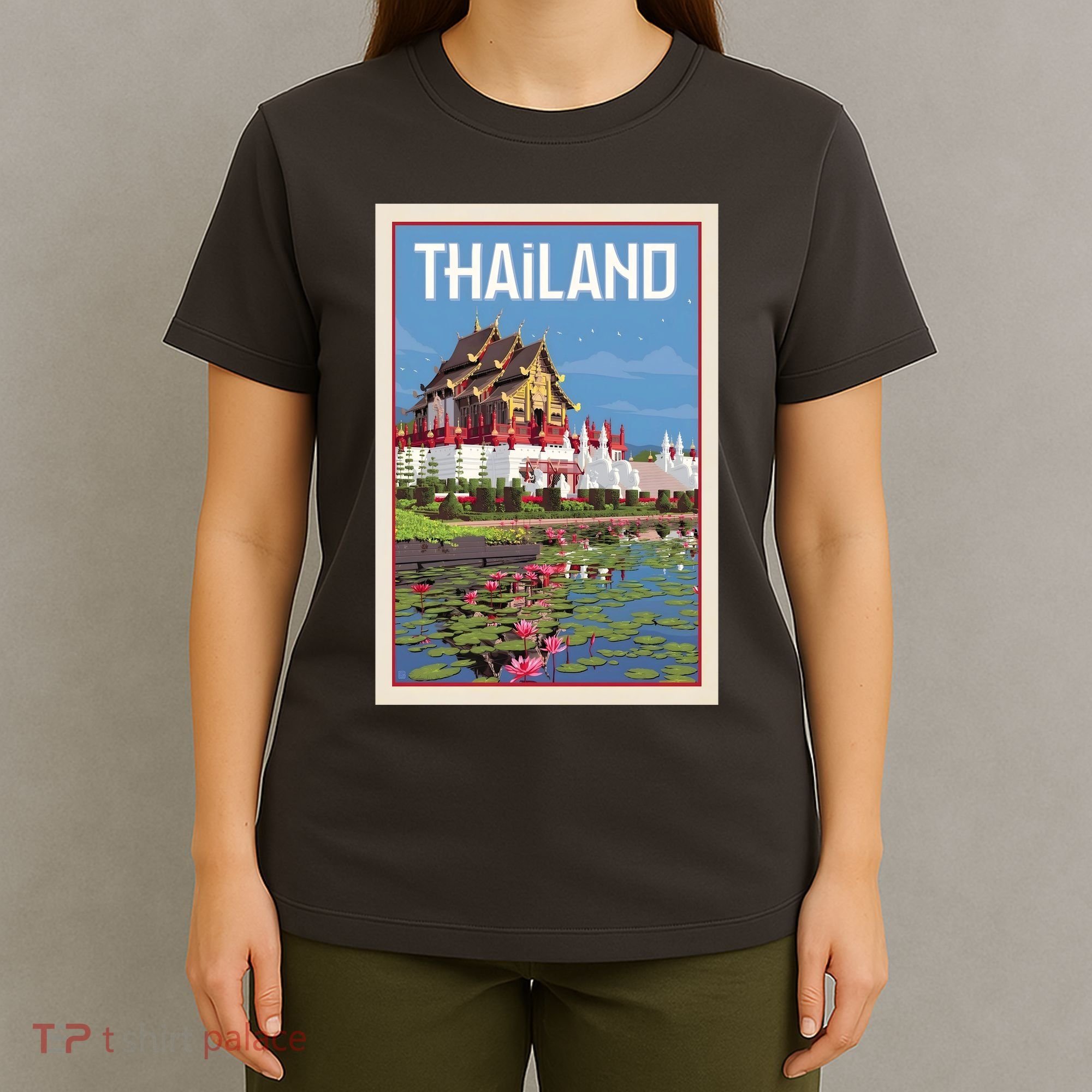 Thailand Vintage Travel Poster T-Shirt