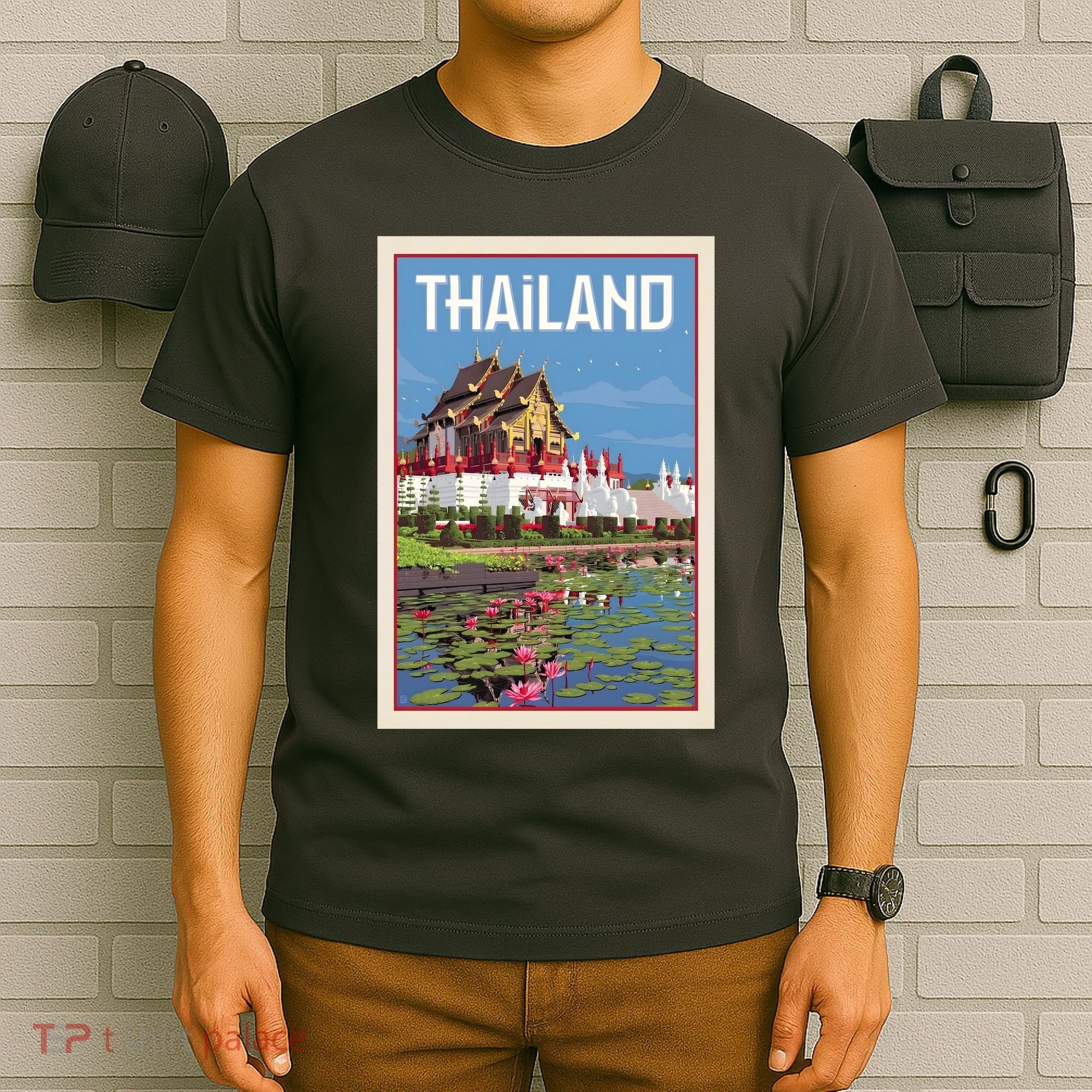 Thailand Vintage Travel Poster T-Shirt