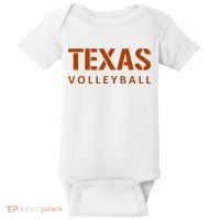 Texas Volleyball Baby Bodysuit thumb 0