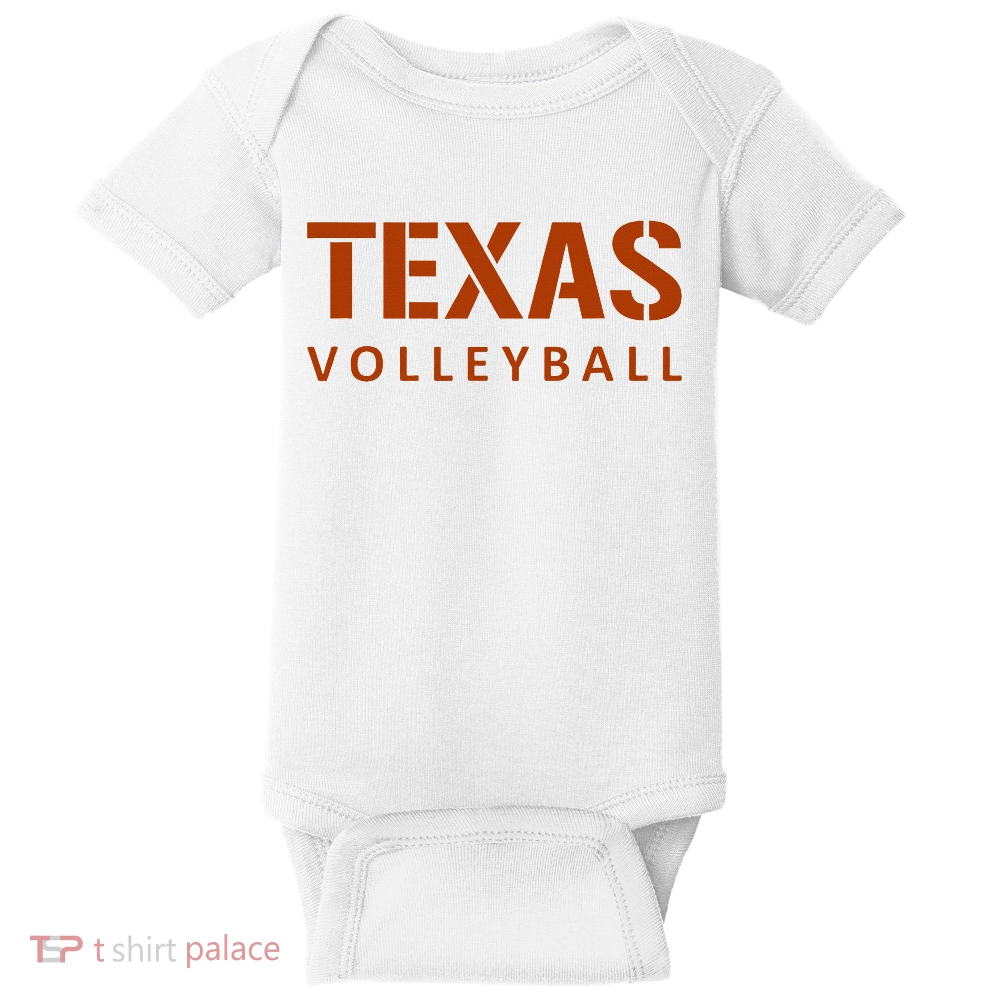 Texas Volleyball Baby Bodysuit