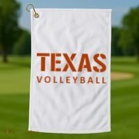 Texas Volleyball Golf Towel thumb 1