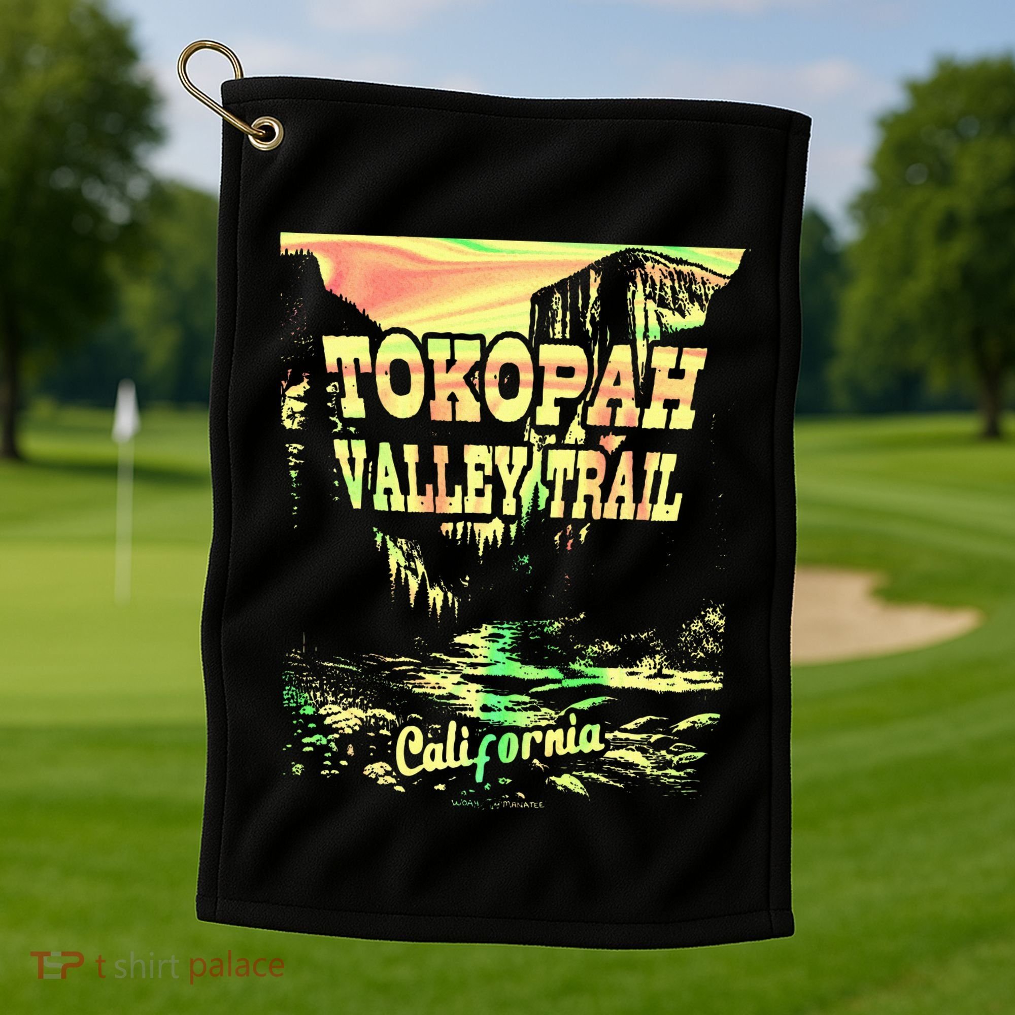 Tokopah Valley Trail California Golf Towel