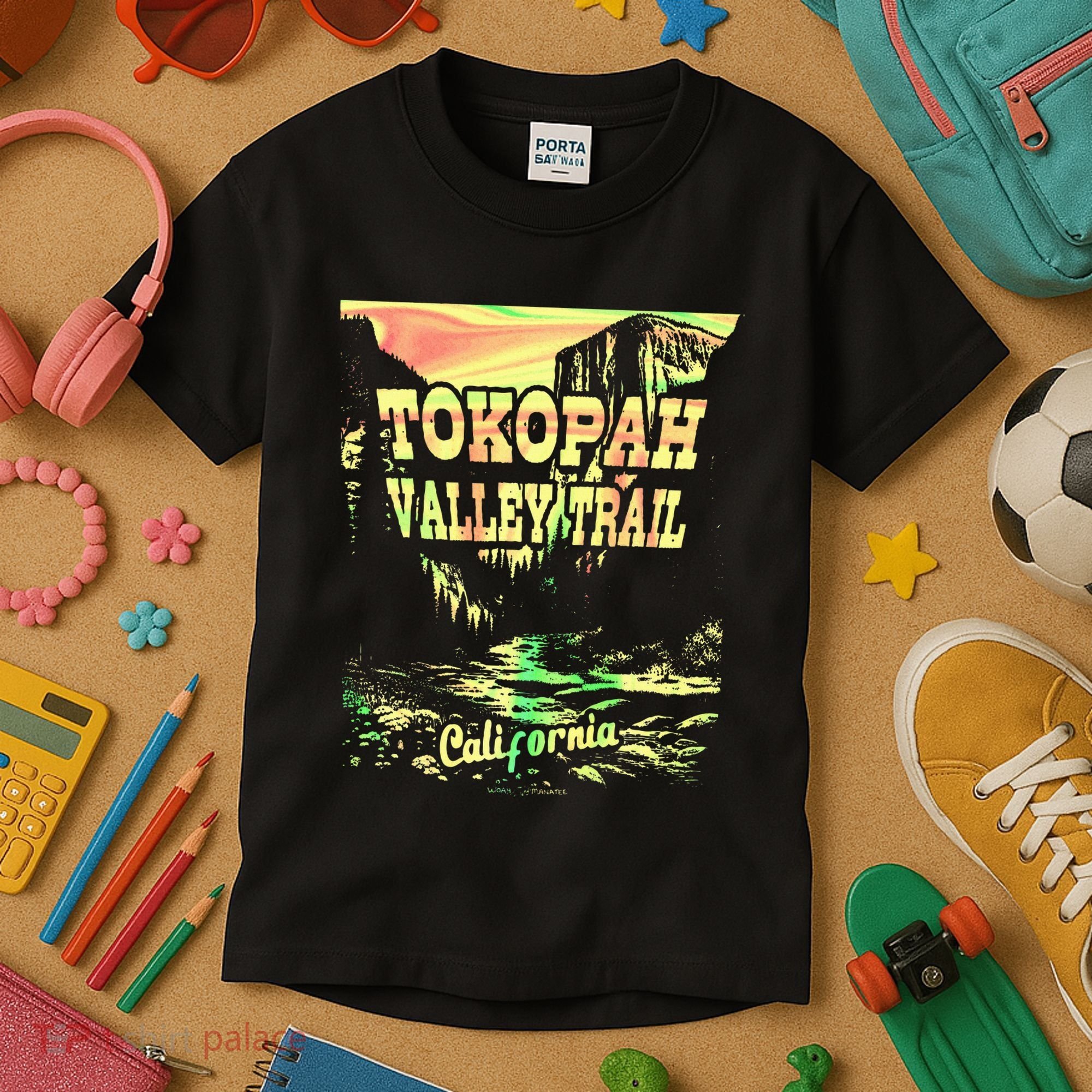 Tokopah Valley Trail California Kids T-Shirt