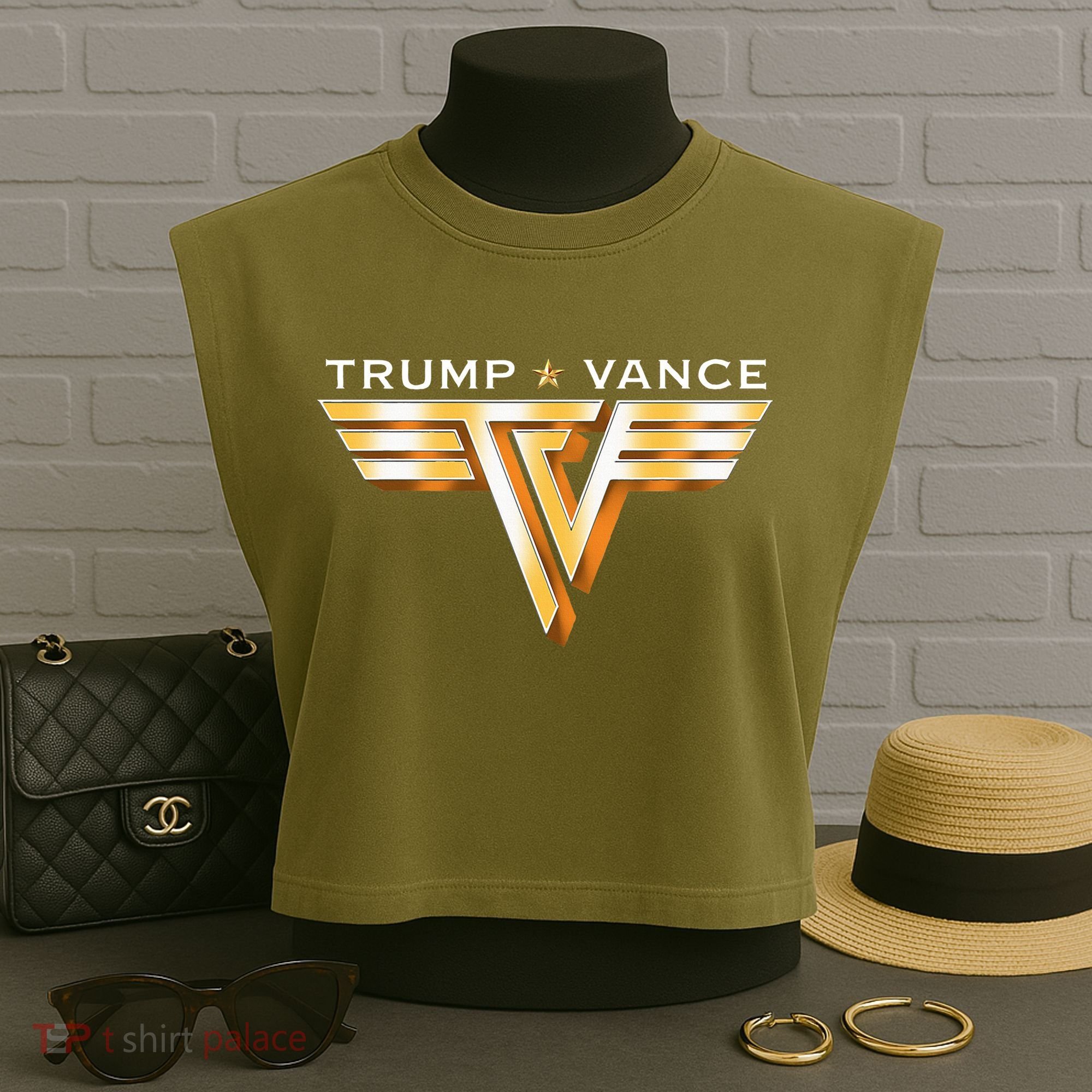 Trump Vance Garment-Dyed Women's Muscle Tee