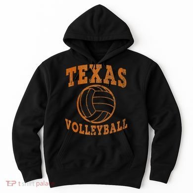 Texas Volleyball Vintage Distressed Hoodie