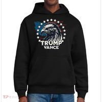 Trump Vance Victory Eagle District V.I.T. Heavyweight Hoodie thumb 0
