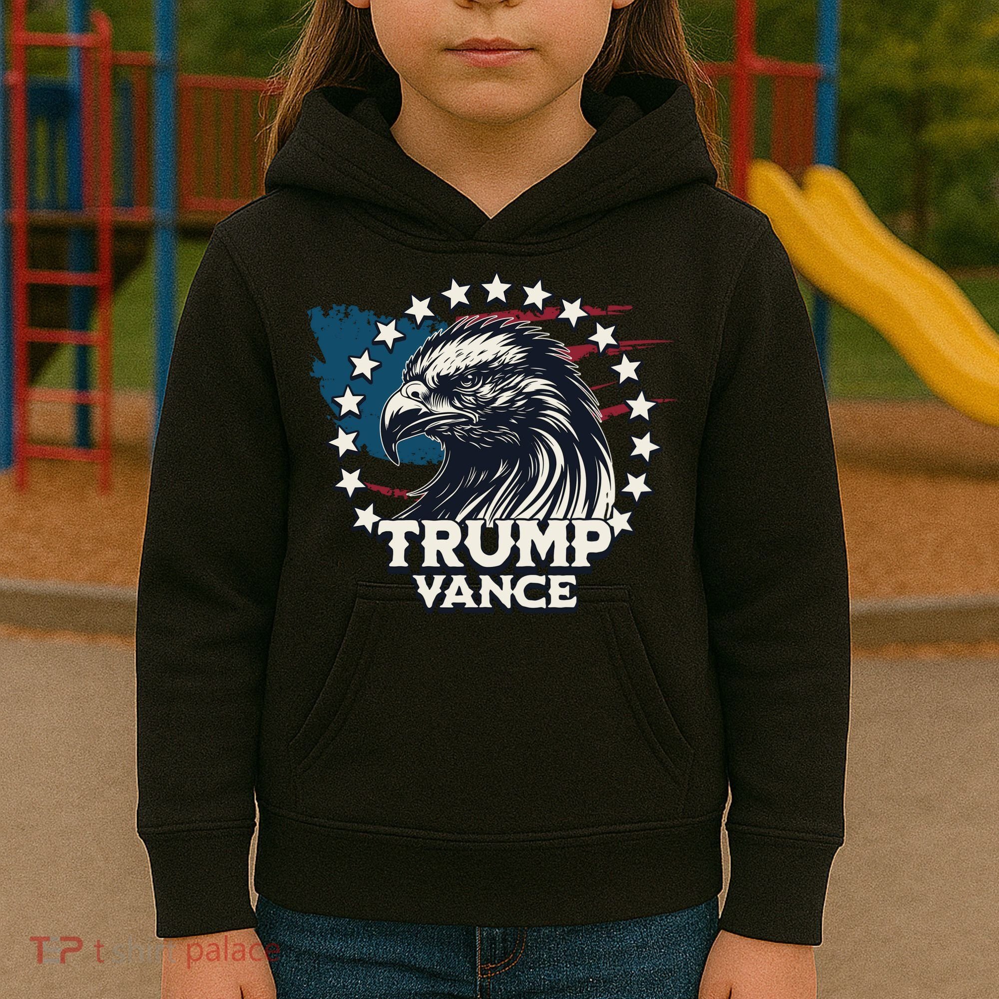 Trump Vance Victory Eagle Kids Hoodie
