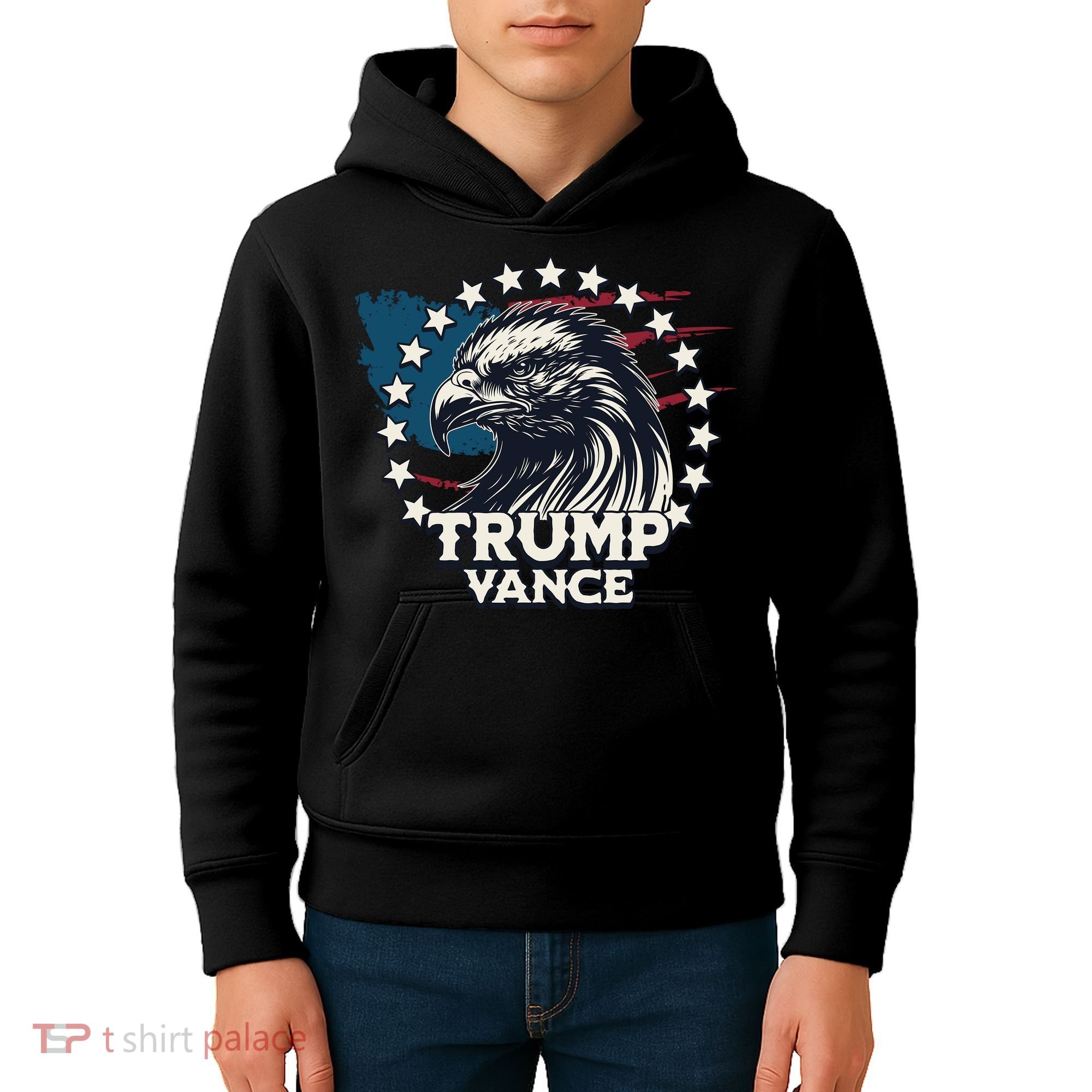 Trump Vance Victory Eagle Kids Hoodie