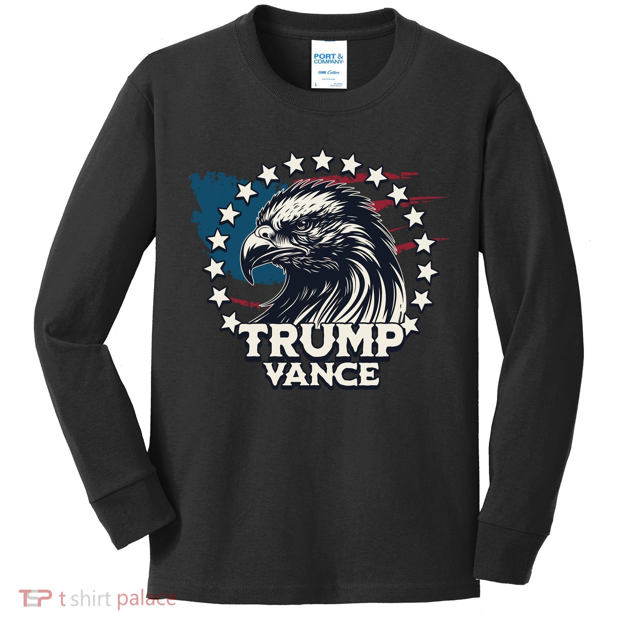 Trump Vance Victory Eagle Kids Long Sleeve Shirt