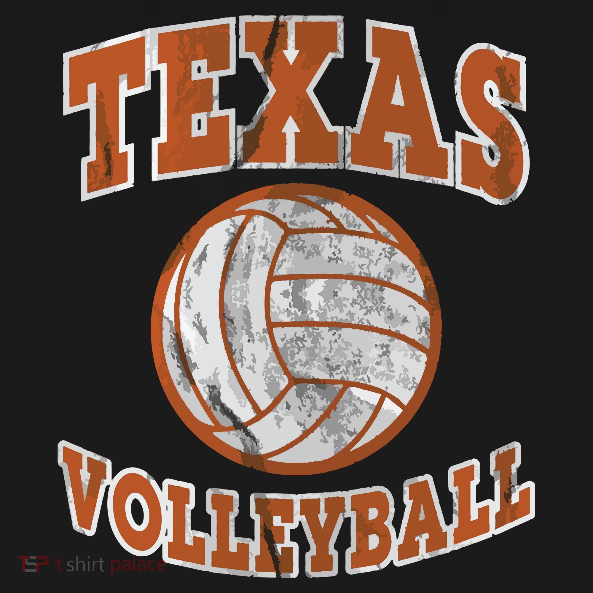 Texas Volleyball Vintage Distressed T-Shirt