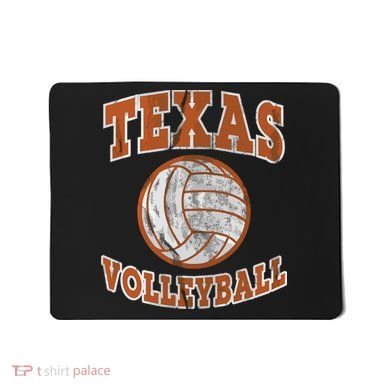 Texas Volleyball Vintage Distressed Mousepad