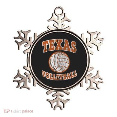 Texas Volleyball Vintage Distressed Ornament
