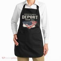 Trump Won 2024 Justice Is Coming Deport Them All Wall Apron thumb 2