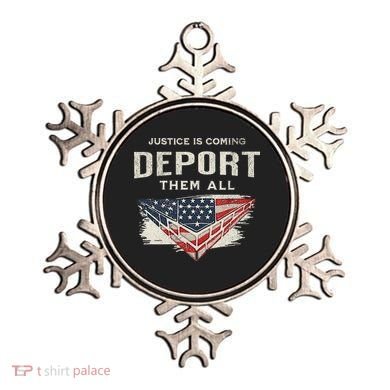 Trump Won 2024 Justice Is Coming Deport Them All Wall Ornament