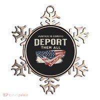 Trump Won 2024 Justice Is Coming Deport Them All Wall Ornament thumb 0