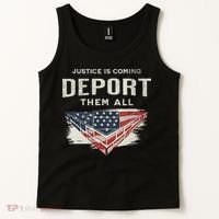 Trump Won 2024 Justice Is Coming Deport Them All Wall Tank Top thumb 2