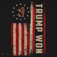 Trump Won 2024 45 47th President Usa Flag Tote Bag thumb 4