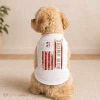 Trump Won 2024 45 47th President Usa Flag Doggie Tank thumb 2