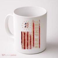 Trump Won 2024 45 47th President Usa Flag Coffee Mug thumb 0