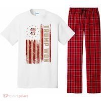 Trump Won 2024 45 47th President Usa Flag Pajama Set thumb 0