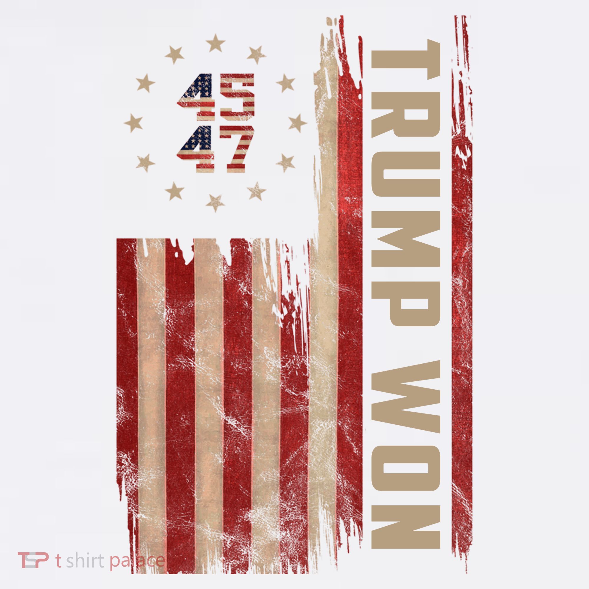Trump Won 2024 45 47th President Usa Flag Women's Tank Top