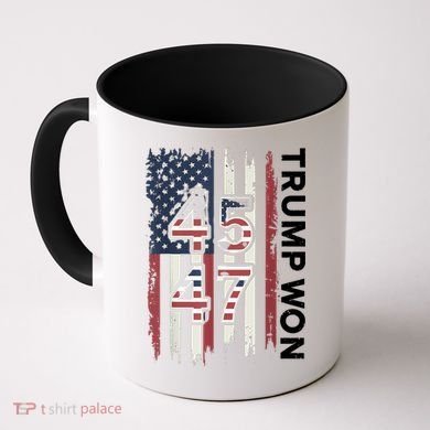 Trump Won 45 47 Coffee Mug