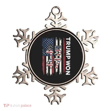 Trump Won 45 47 Ornament