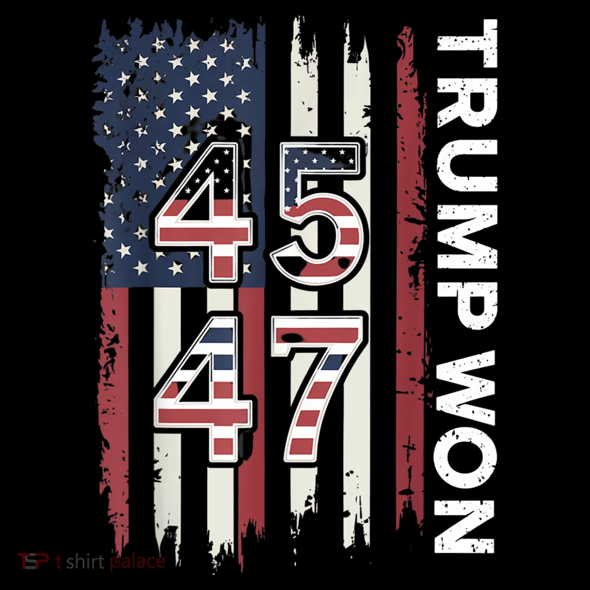 Trump Won 45 47 Ornament
