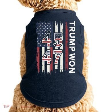 Trump Won 45 47 Doggie Tank