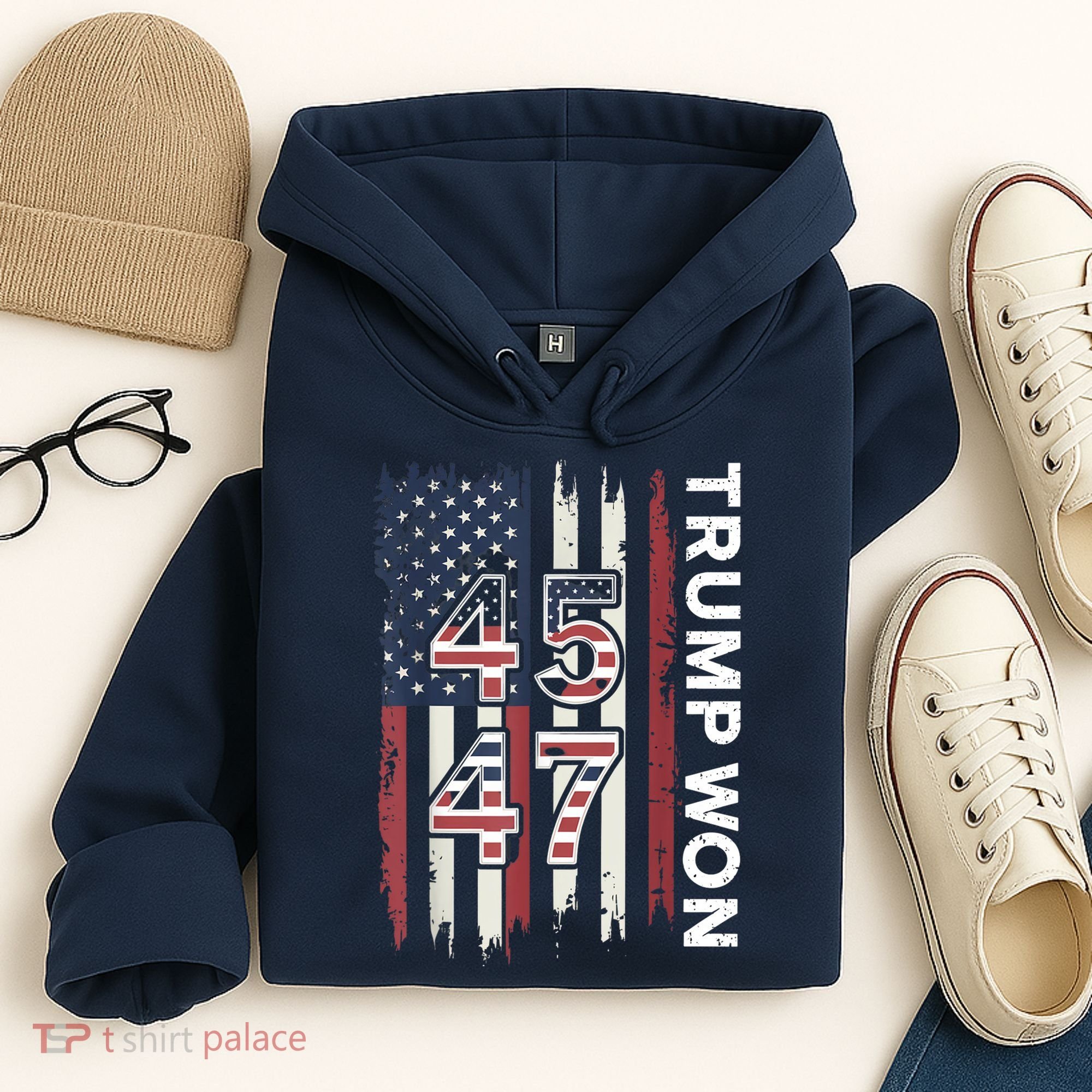 Trump Won 45 47 Hoodie