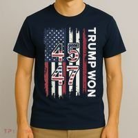 Trump Won 45 47 T-Shirt thumb 3