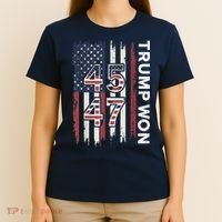 Trump Won 45 47 T-Shirt thumb 4