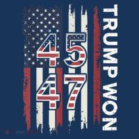 Trump Won 45 47 T-Shirt thumb 7