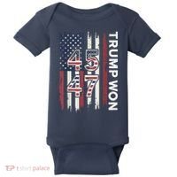 Trump Won 45 47 Baby Bodysuit thumb 0