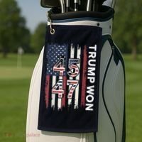 Trump Won 45 47 Golf Towel thumb 2