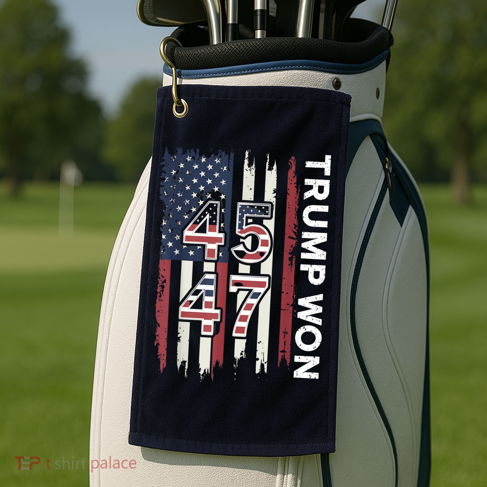 Trump Won 45 47 Golf Towel