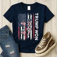 Trump Won 45 47 Women's T-Shirt thumb 3