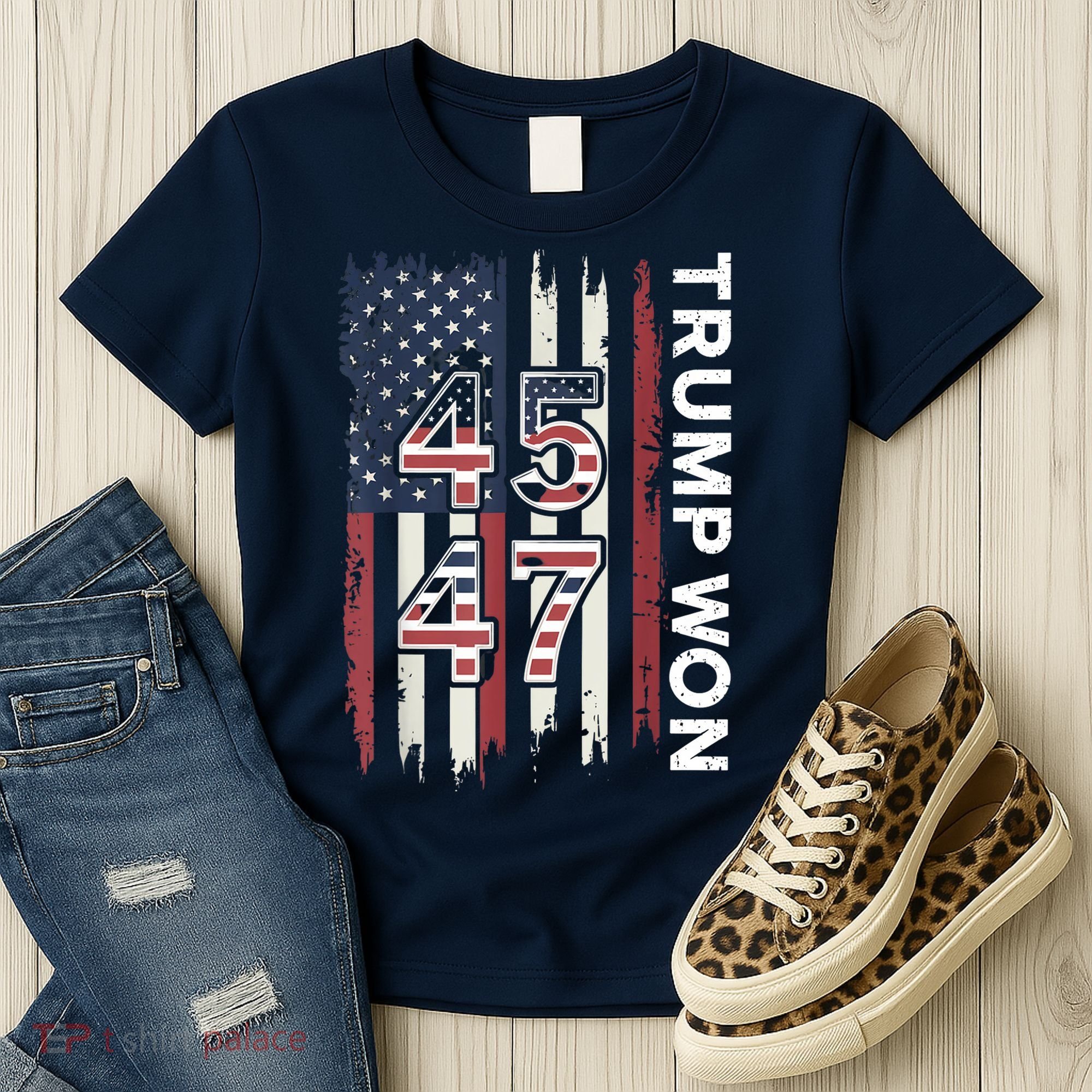 Trump Won 45 47 Women's T-Shirt