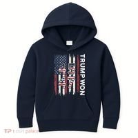 Trump Won 45 47 Kids Hoodie thumb 0