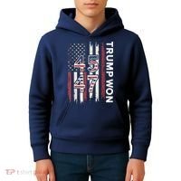 Trump Won 45 47 Kids Hoodie thumb 4
